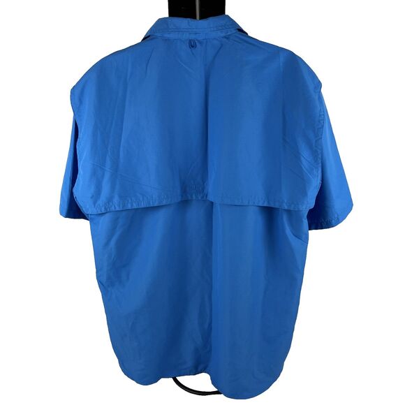 New Mens Canyon Creek SS Vented Fishing Outdoor Shirt Size XL UPF 40 Blue NWT - Picture 4 of 7